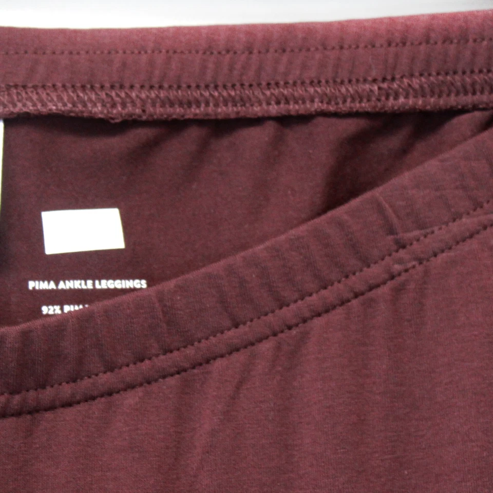 J. Jill Talla Grande Borgoña Pima Capri Leggings Elastizados Cintura Pantalones 2X Foto 3 de 4