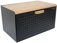 Brotkasten Brotbox Stahl-Bambus Doppelseitige ÖFfnung Klausberg KB-7425