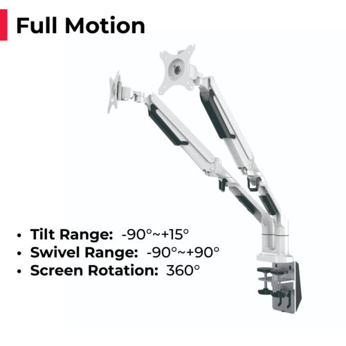 acatana Dual Monitor Stand Arm HD LED Desk Mount Screen TV Holder up 32'' 9kg - Picture 6 of 12
