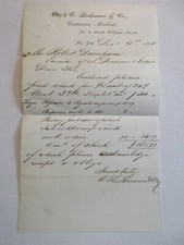 1868 C. Ludmann & Company bill / invoice 4 South William Street New York City