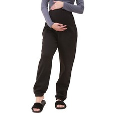Ladies Maternity Fleece Jogger Soft And Stretchy For Pregnancy Trouser UK