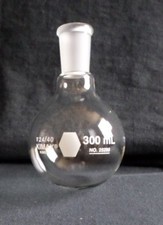 Kimble KIMAX Glass 24/40 300mL Short Neck Round Bottom Boiling Flask, 25285-300