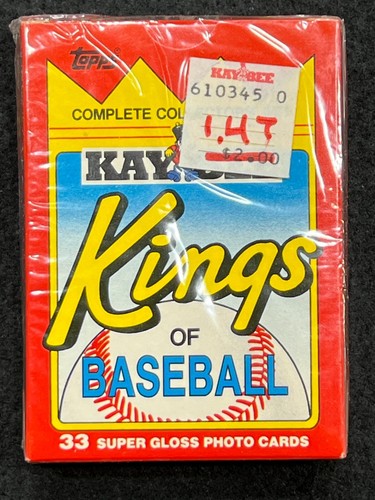 1990 Topps Kay-Bee Kings of Baseball Factory Sealed Set (1-33)