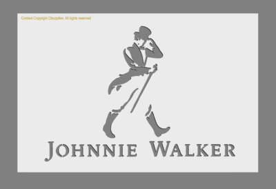 Johnnie Walker Mylar Schablone A5/A4/A3 Gr. 190 Mikron (2)