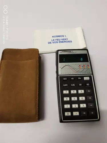 Calculatrice Vintage Kosmos 1 Biorythme années 1970 + hausse - excellent etat