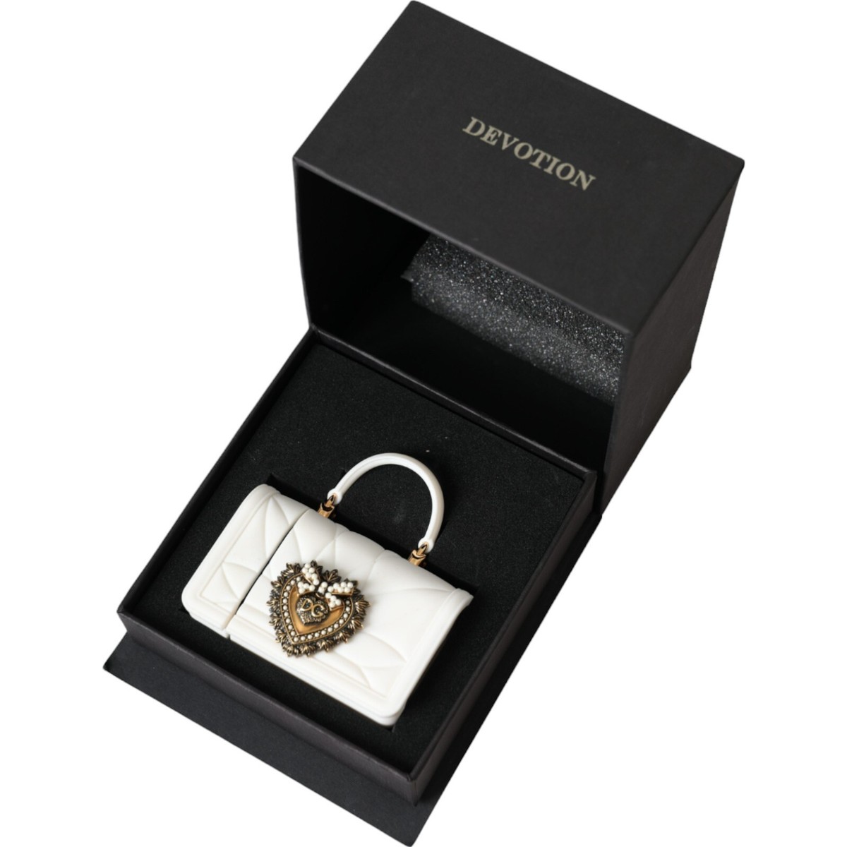 DOLCE & GABBANA Airpod Case White Silicone Devotion Heart DOLCE & GABBANA Airpod Case White Silicone Devotion Heart