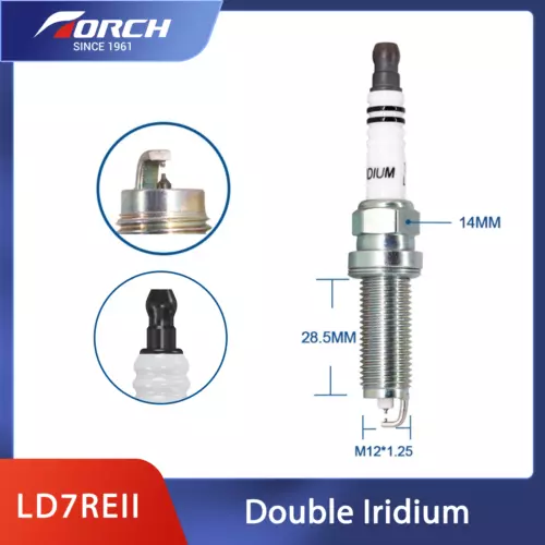 Genuine Car TORCH LD7REII Spark Plug for NGK 90565/DILKAR7D11H for FXE20HE11 OEM - Picture 3 of 11