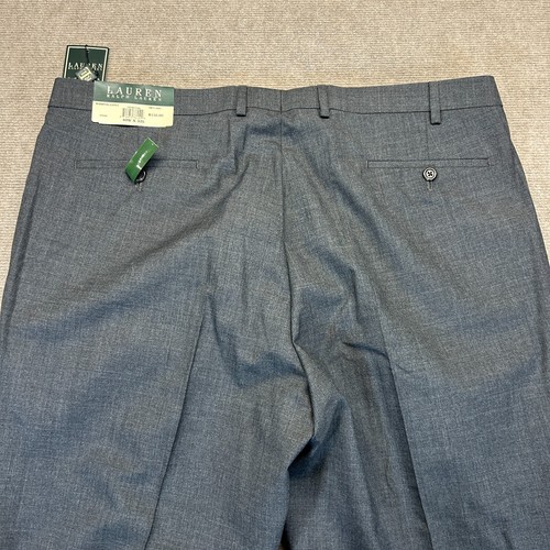 Lauren Ralph Lauren Pant Mens 40x32 Charcoal Total Comfort Trouser 100% Wool NEW - Picture 13 of 15