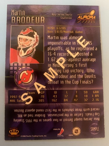 Martin Brodeur New Jersey Devils - Choose From Over 150 Cards - Picture 169 of 281