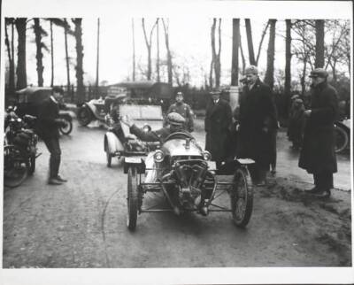 Cyclecar Paperchase The Hare On A Grand Prix Morgan  1914 OLD PHOTO