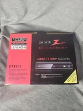 Zenith Model DTT901 Digital TV Tuner Converter Box NO Remote Cables Original Box