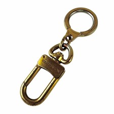 LOUIS VUITTON M62694 Anneau Cles Gold Bag Charm Key Chain Ring Used