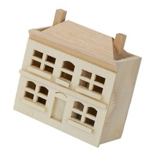 1/12 Mini maison de poupée en bois Villa Micro paysage pour filles garçons