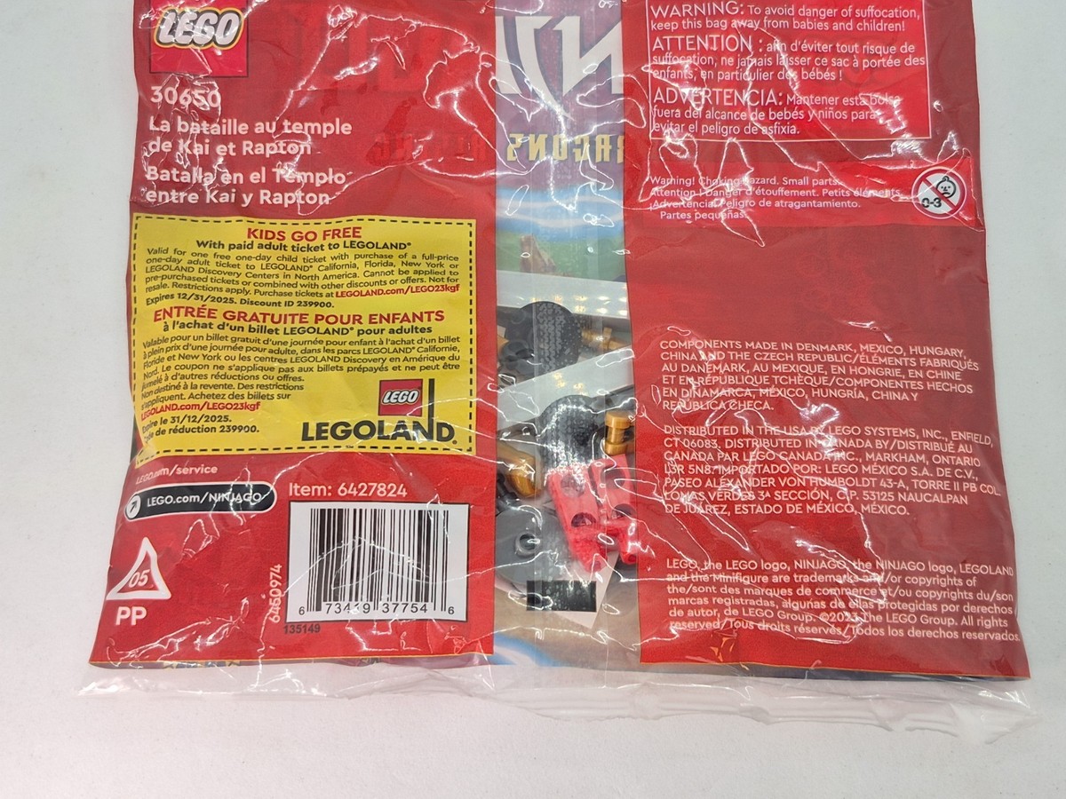 LEGO Ninjago Kai and Rapton's Temple Battle (30650) - Polybag Set