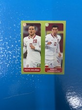 Panini Euro 2020 Tournament Blue Figure New N 464 Zielinski/Lewandowski Poland