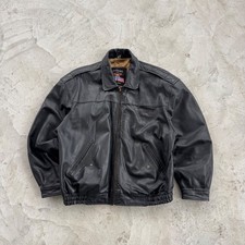 Vintage Skyhawk USA Airforce Leather Jacket Bomber Aviator MA2 Size Xl