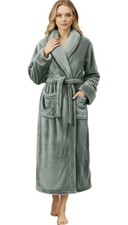 Premium Womens Robe, Plush Fleece Long Bath Robe for Women, Fluffy Soft Women...
