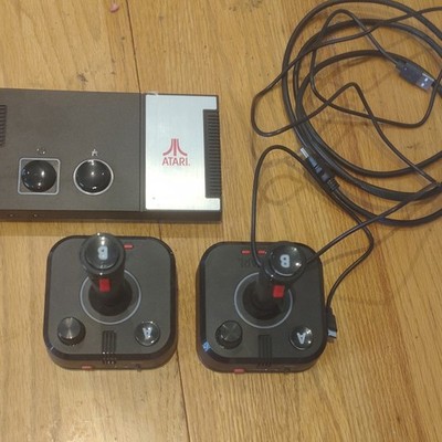Atari Flashback Arcade Console w/ 2 Wired Joystick Controllers, USB Cable