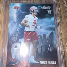 Panini 2025 Absolute Emeka Egbuka By Storm Rookie Insert #4 Tampa Bay Buccaneers