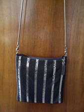 Whiting and Davis Black and Silver Purse