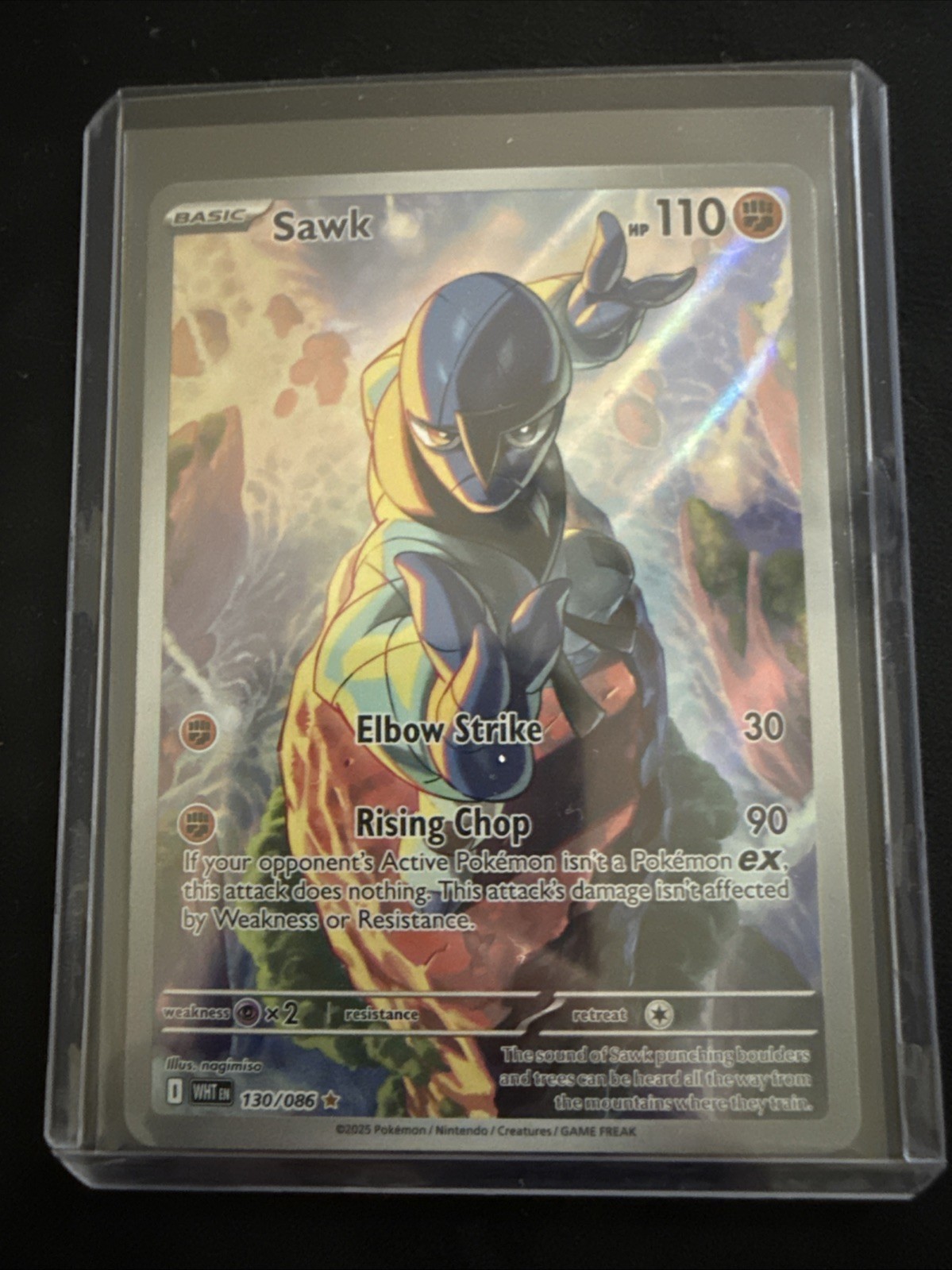 Sawk 130/086 Sv: White Flare Holo Illustration Rare