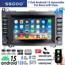 Android 15 6+128GB Radio Für Benz A/B Klasse/Vito W169 W639 W245 GPS Navi AM 4G