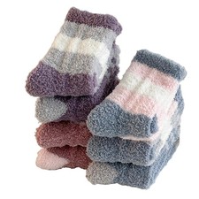 Women Fuzzy Socks 6 Pairs Winter Fluffy Warm Home Sleep Soft Fits 59 12 PCS