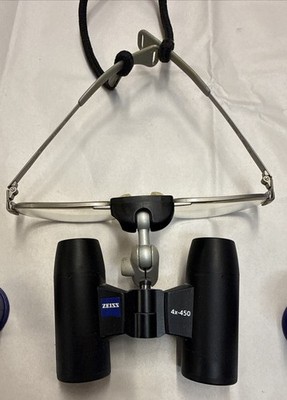 Zeiss Surgical Loupes By 4 x450mm. Pure Titanium 130mm Carl Zeiss