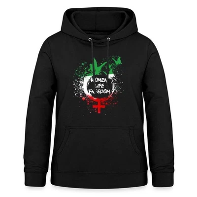 Women Life Freedom Peace Frieden Iran Zan Zendegi Azadi Frauen Hoodie - Bild 1 von 4