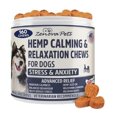 Hemp Calming Chews for Dogs 160Pcs Calming Treats for Separation Anxiety Relief
