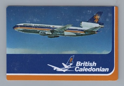 British Caledonian Airways Airlines Taschenkalender 1979 1980 Douglas DC-10 BCAL
