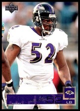 2002 Upper Deck #16 Baltimore Ravens Ray Lewis LB NFL Card