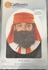 California Costume Wise Man Beard Moustache Child Boys Accessory