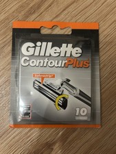 10 x Gillette Contour Plus Cartridges Men's Razor Blades 10 Refills