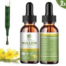 120ML Mullein Leaf Extract Lung Cleanse Drops for Lung Health Natural Herbal