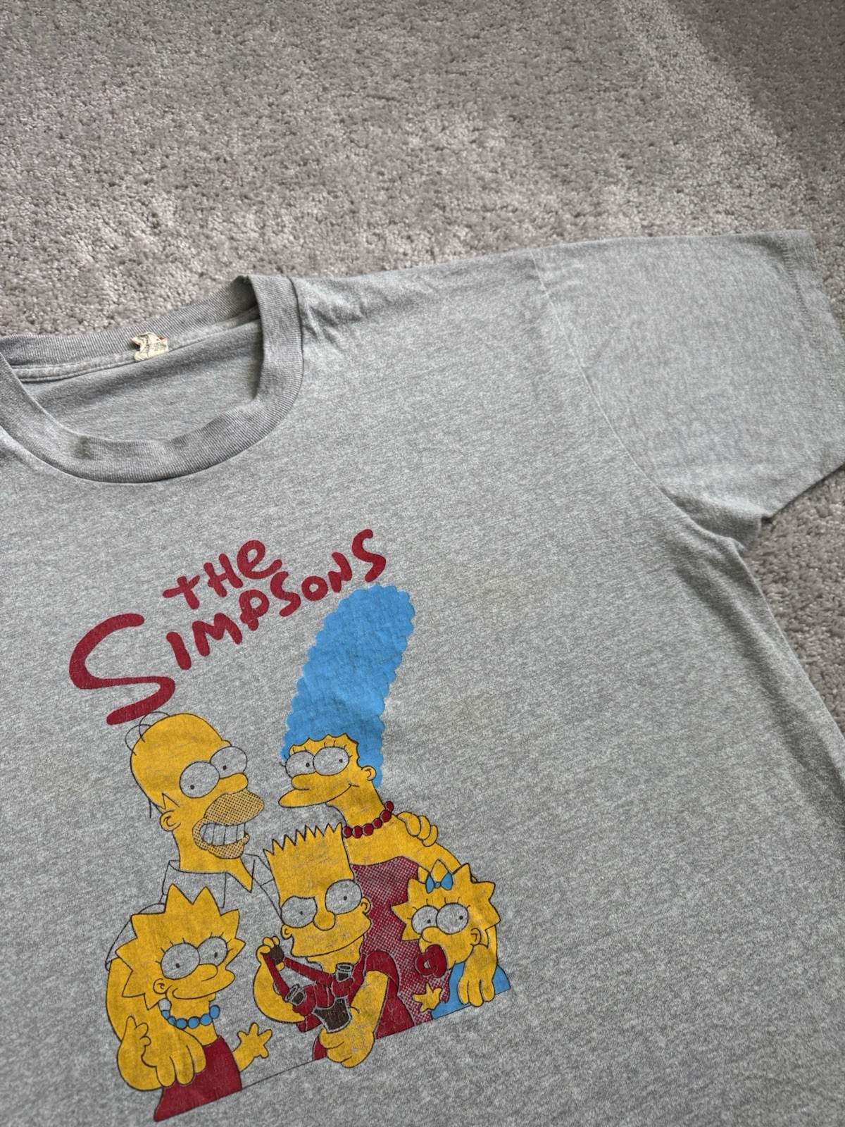 Vintage The Simpsons Family Shirt Screen Stars Single Stitch Mens XXL