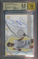 2024 Topps Royalty Ambassador Auto Gold /10 Carlos Alcaraz RC BGS 9.5/10 Auto