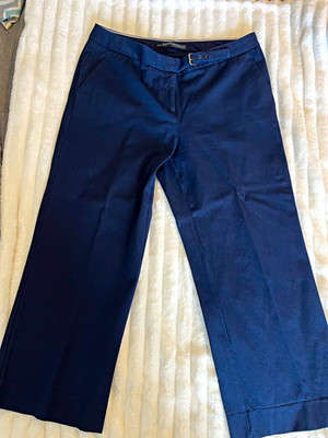The Limited Signature Stretch Women s Blue Straight Leg Pockets cropped 8
