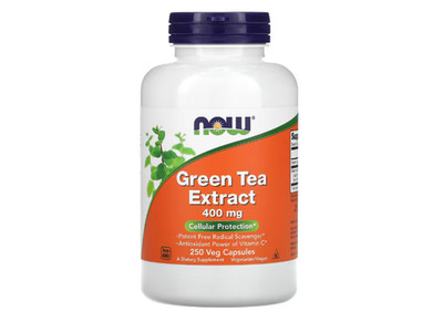 NOW Foods, Green Tea Extract, Grüner-Tee-Extrakt, 400 mg, 250 pflanzliche Kapsel