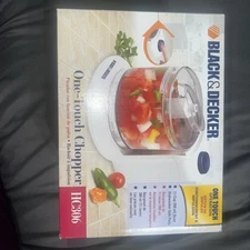 Black & Decker Home 1.5-Cup One Touch Electric Chopper White Model HC306