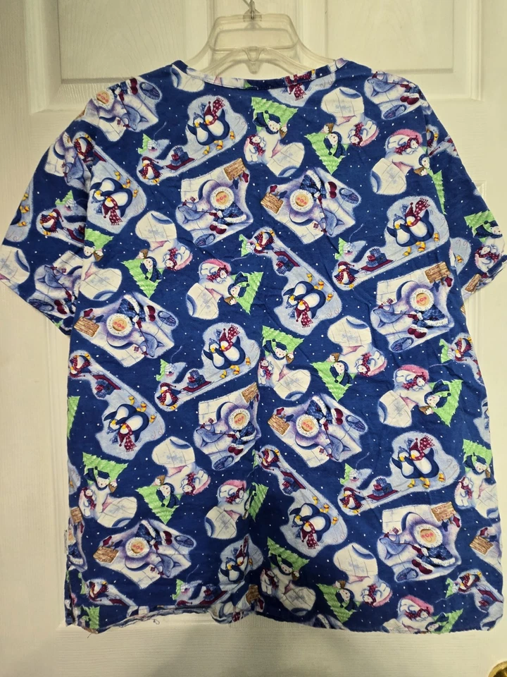 Crest скраб верхний размер M-синий зимний эскимос/иглу/пенкин груди 23,5»/L 28» - Изображение 2 из 4