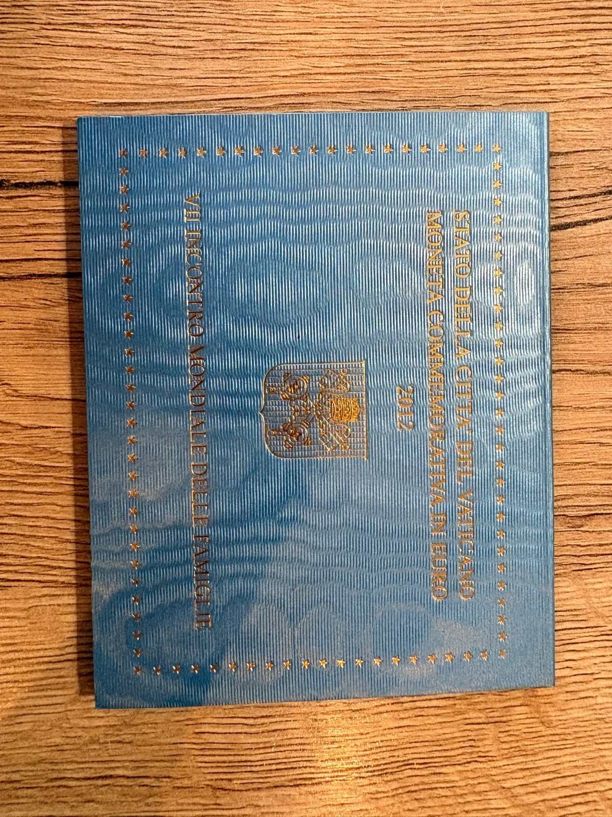 2 Euro Vatican 2012 Benoît XVI Rencontre Familles Milan BU Folder Officiel