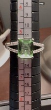 Size 5.75 Beautiful Green Gemstone Ring