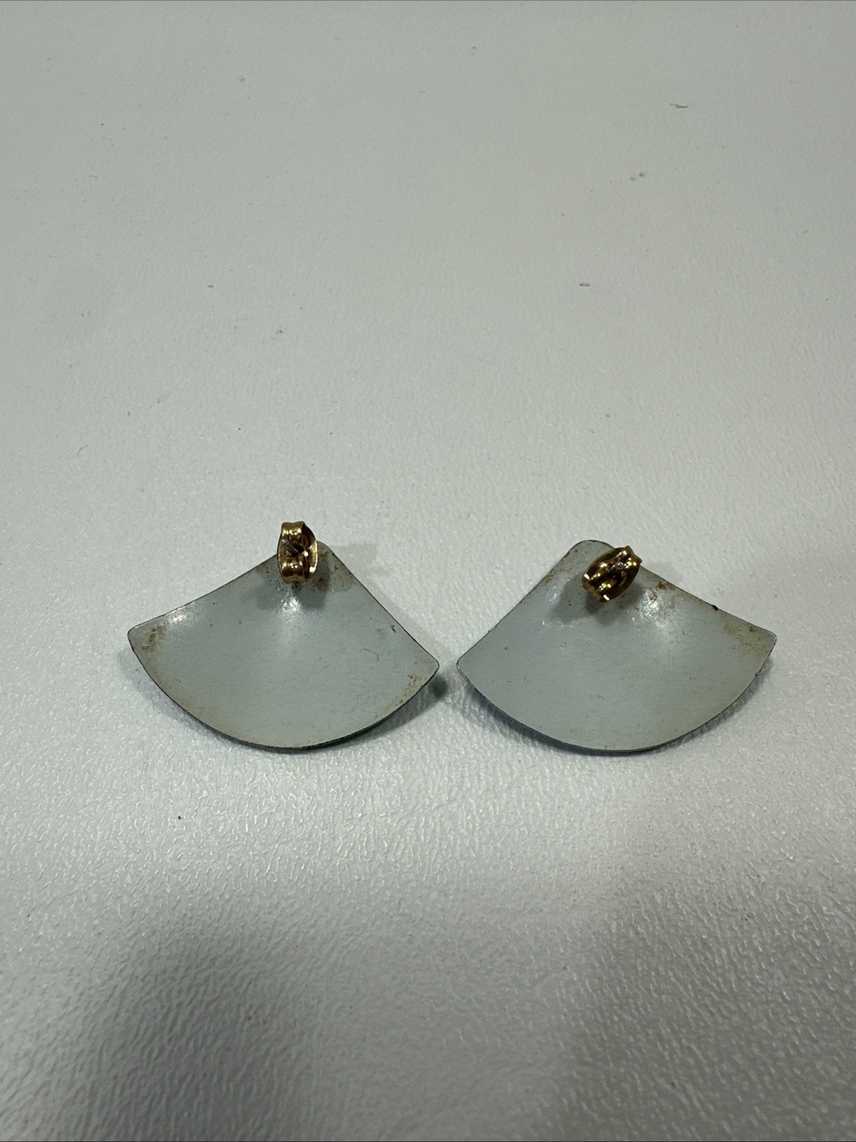 Vintage Triangular Teal Geometric Abstract Statem… - image 3