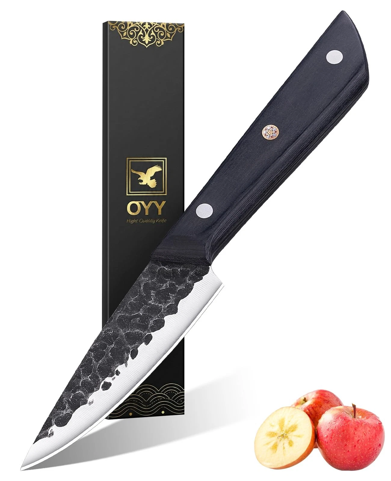 3.7inch Paring , Hand Forged Small Kitchen , Razor Sharp High Carbon Steel fo...