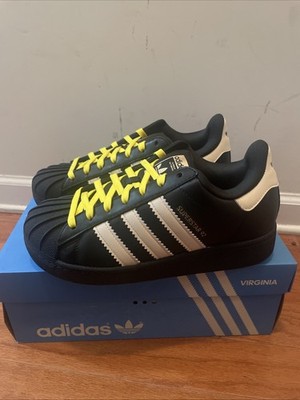 Adidas Pharrell x Superstar 92 Virginia Puff - Black Yellow JI4267 Men s Sz 10