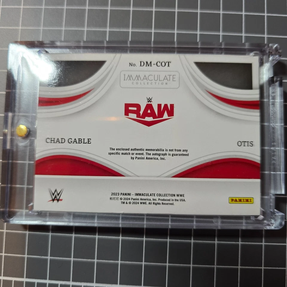 2023 Panini Immaculate WWE Chad Gable Otis Dual Mem Patch Auto /10 - Image 2 of 2