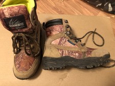 Itasca Camo Print Kids Boots Size 2