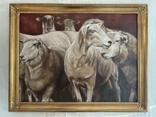 Original Oil Painting- Sheep