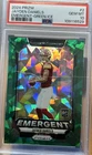 2024 Panini Prizm Jayden Daniels RC Emergent Green Ice Graded Gem 10 Commanders